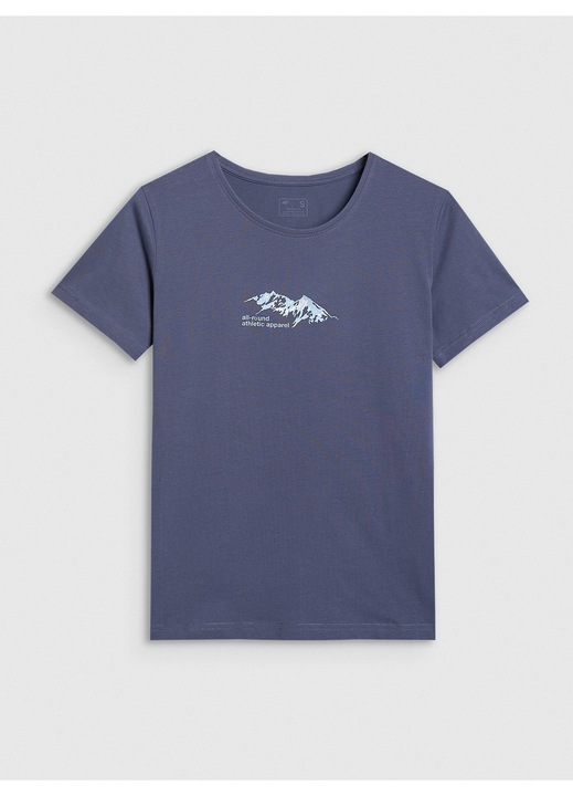 4F Női Kényelmes Póló, 100% Pamut, Farmer, AW25 Szezon, Farmer