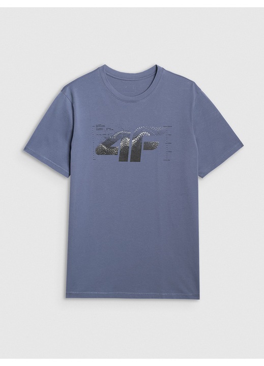 Ferfi polo 4F Denim, 100% pamut, Sötétkék