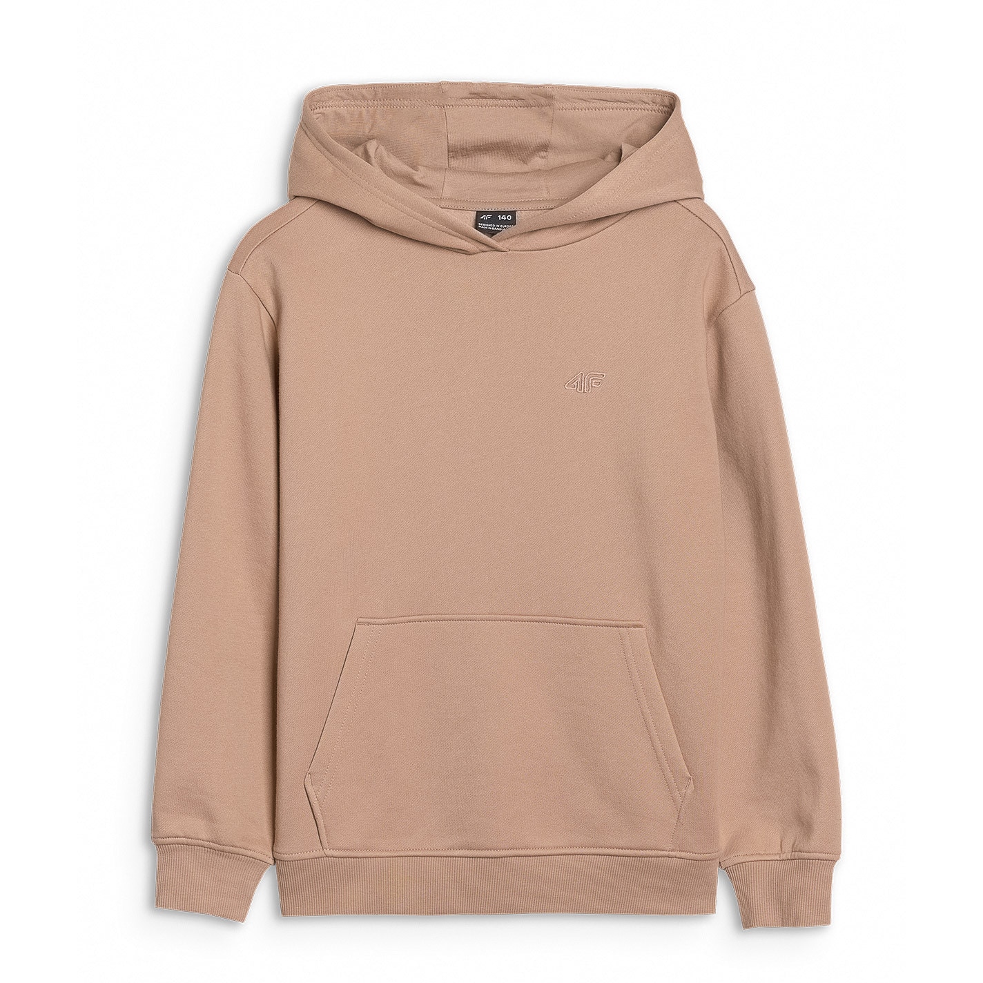 Hanorac Oversize 4F Junior, Bej, Bumbac & Poliester, Marime 122