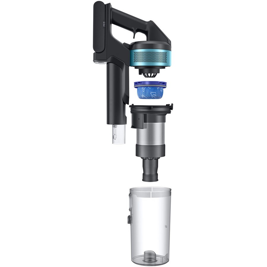 Aspirator vertical Samsung VS20B75AGR1, fără fir, negru/verde, 0.5 l