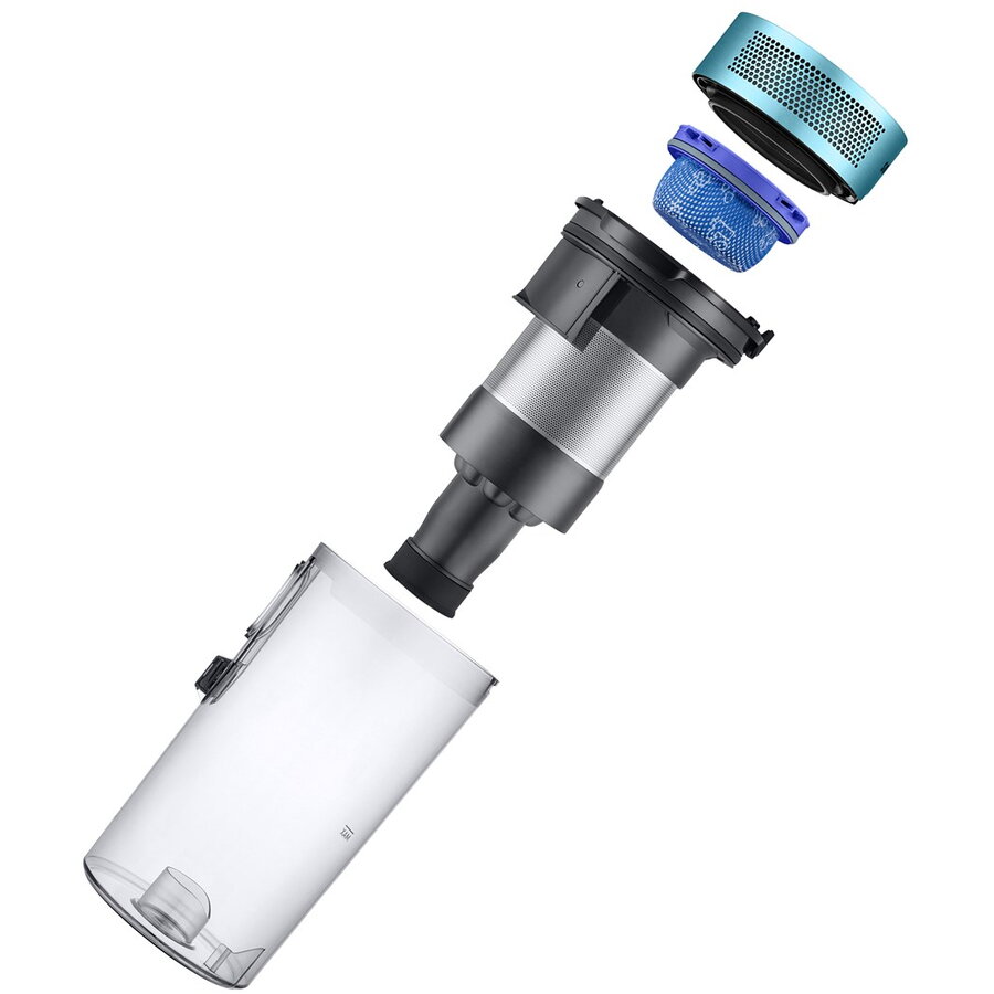 Aspirator vertical Samsung VS20B75AGR1, fără fir, negru/verde, 0.5 l