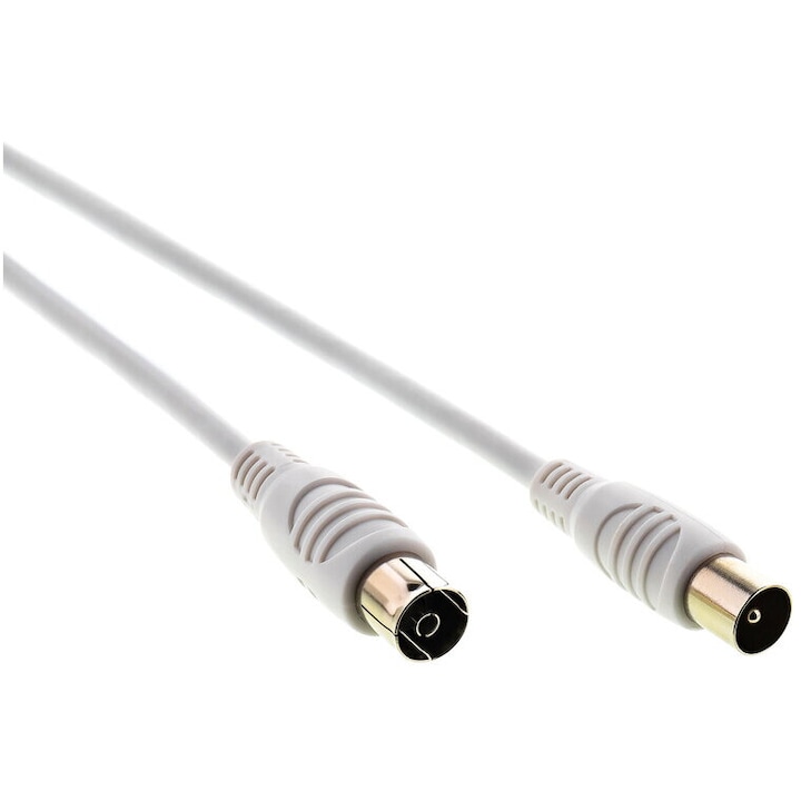 Sencor koaxiális kábel 15m fehér, RF apa - RF anya