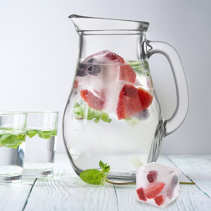 Форма за кубчета лед, Orion, XXL, 6 кубчета, 5x5x5 см, бежов, 18,5x12x5 см