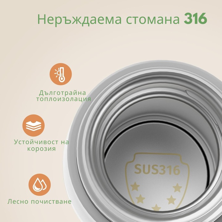 Интелигентен портативен подгревател за мляко и кърма – 9000 mAh, Бързо загряване за 3 минути, 5 степени на температура, неръждаема стомана 316, противопротичащ дизайн, LED дисплей, идеален за дома и пътуване
