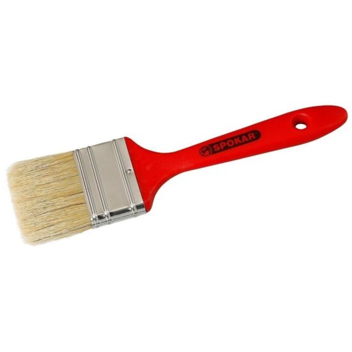 Pensula ECO din par natural 100%, albastru, 50mm