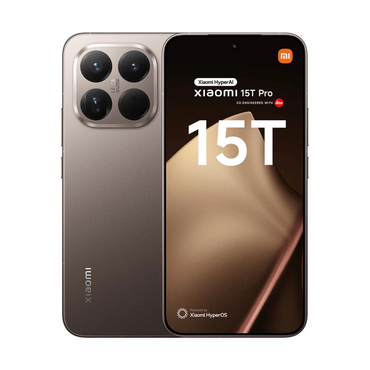 Telefon mobil Xiaomi 15T Pro, 12GB RAM, 512GB, 5G, Mocha Gold