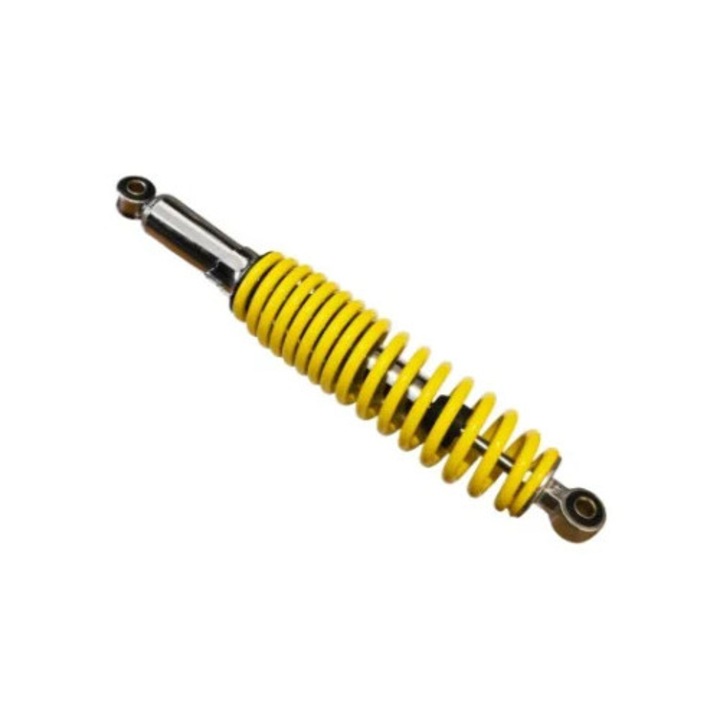 Állítható lengéscsillapító Motor/Robogó/ATV perselyes rögzítés 325mm-SÁRGA