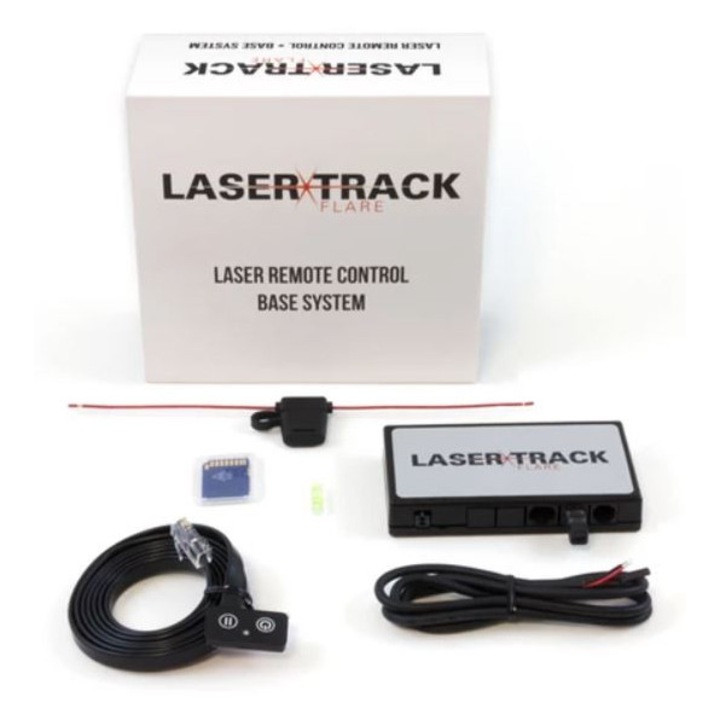 LaserTrack Flare R4: Aktív lézeres traffipaxvédelmi termék 4db extra lapos hátsó szenzorral 2db vékony rendszámtábla keretben