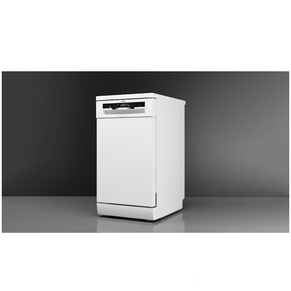 Masina de spalat vase TEKA DFS 44750 WH, independenta, 10 seturi, 7 programe, 45 cm, alba
