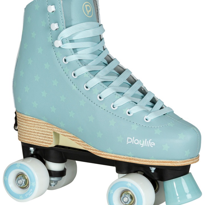 Patine Quad Powerslide Blue Sky, dimensiuni reglabile 31-34, roti poliuretan 54mm, pentru copii