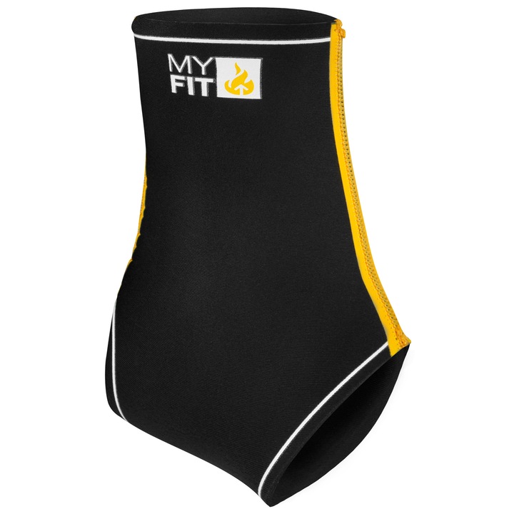 Sosete Powerslide MYFIT Footies 2mm, negru, marime S, pentru barbati, taietura inalta
