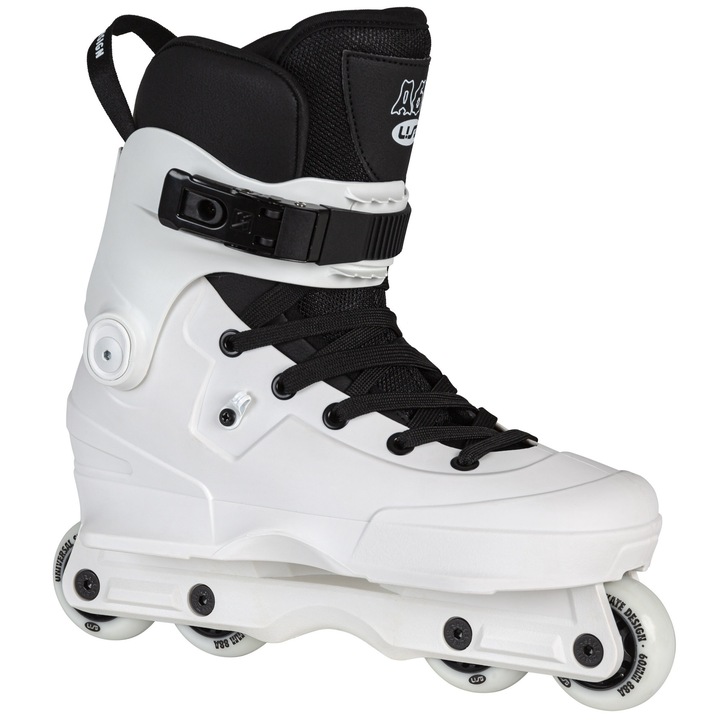 Patine cu role Powerslide Aeon Team 60, albe, 39-40, rotile de 60mm, design minimalist