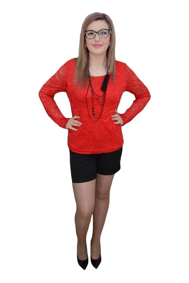 Pantaloni simpli, model scurt,D&J Exclusive, Negru