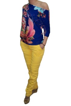 Pantaloni casual, design de blugi, croi skinny,D&J Exclusive, Galben, 40 Pantaloni casual, design de blugi, croi skinny,D&J Exclusive, Galben, 40