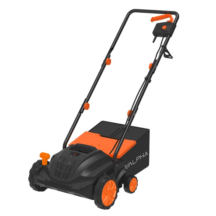 Скарификатор аератор Alpha Lawn 1500W, електрически, ширина 32см, кош 30л
