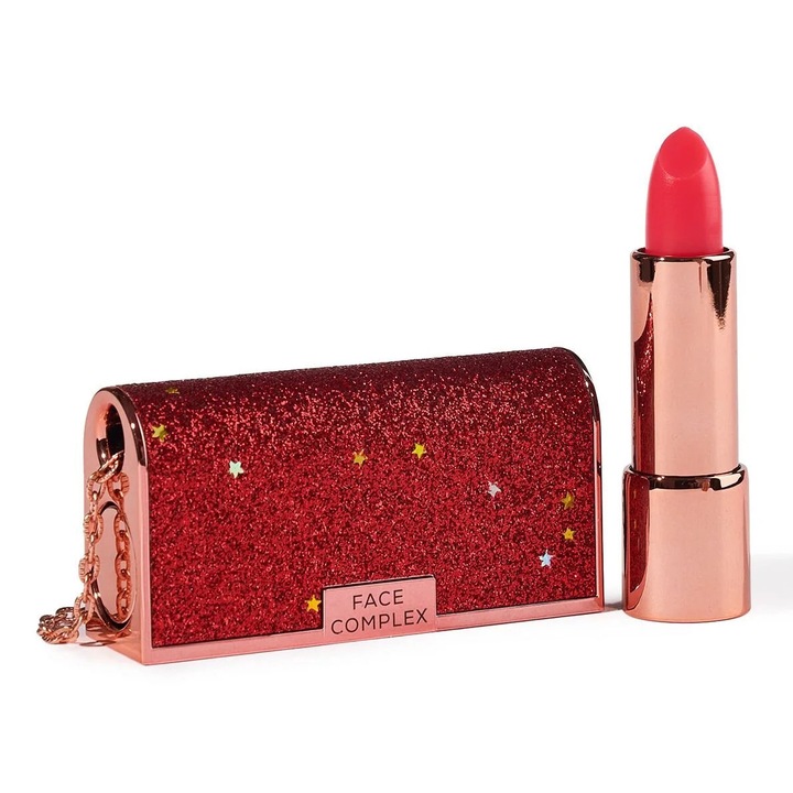 Комплект за подарък Балсам за устни Череша, Комплекс за лице, Гел, Червено