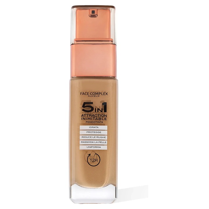 Fond de ten 5 in 1, Reduce ridurile, uniformizeaza, tonifica, hidrateaza, protejeaza, Face Complex, 02