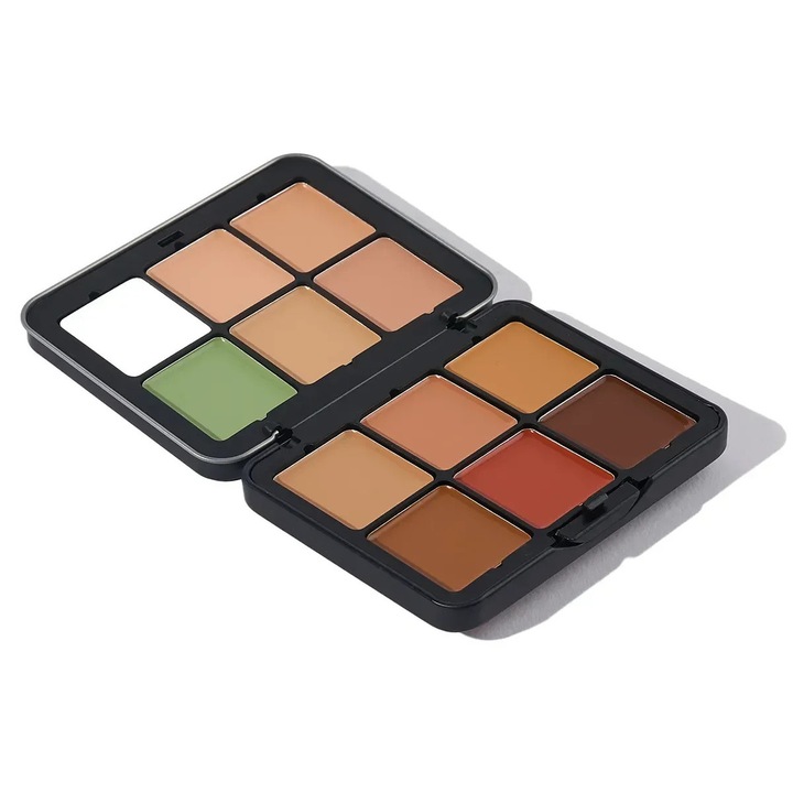 Paleta de contur Face Complex, 12 nuante crem, multicolor
