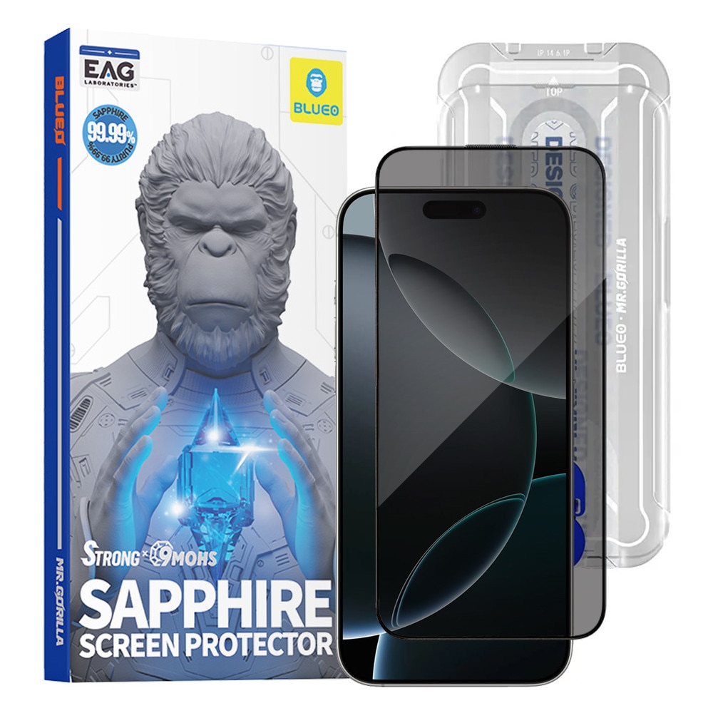 Folie Protectie Telefon Blueo, Non Breaking 9H, Privacy, pentru iPhone 16 Pro/17/17 Pro