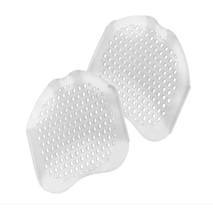 Set 2 x Branturi cu Gel, LRTM, pentru Metatarsiene, Plasturi, Pernute din Silicon, Reduce Durerea, Previne Deformari, Universale, Adaptabile, Separator pentru Corectie Pozitie Degete Picioare, Absorbtie Socuri, Suportul Arcada, alb