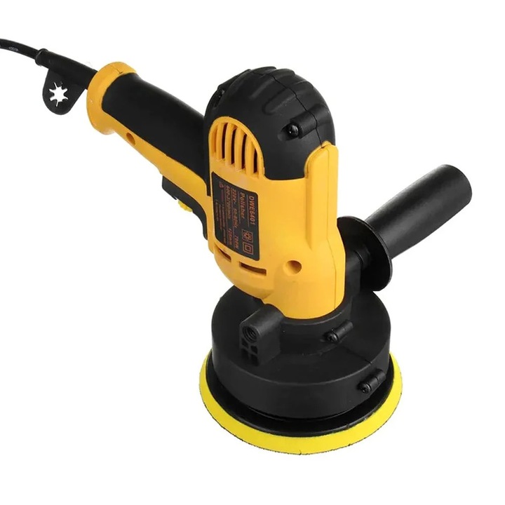 Полираща машина за автомобили, преносима, електрическа, 700 W инструмент за кола маска с непрекъсната скорост, черна