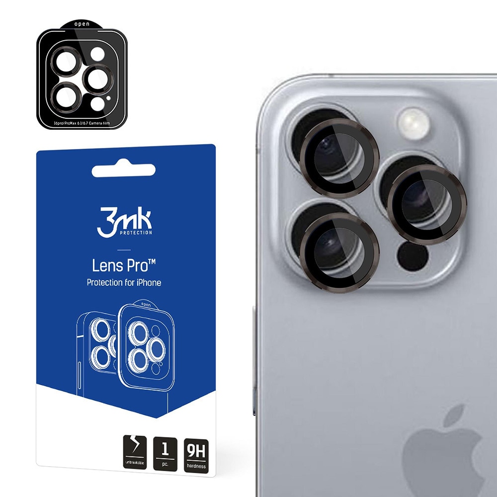Folie telefon, 3MK, protecție pentru iPhone 16 Pro / iPhone 16 Pro Max, TPU, gri titan