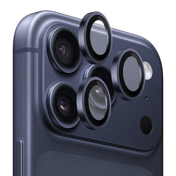 Folie protectie telefon Blueo, TPU, dark blue, pentru iPhone 17 Pro / iPhone 17 Pro Max