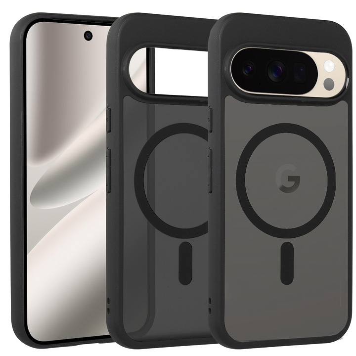 Husa pentru Google Pixel 10 Pro XL, Armor Matt, Protectie Camere, AntiShock, Neagra