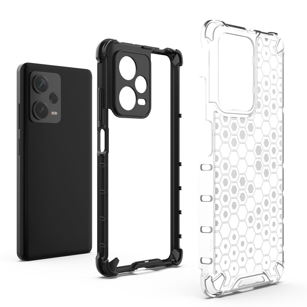 Carcasa Honeycomb compatibila cu Xiaomi Redmi Note 12 Pro Plus, Negru