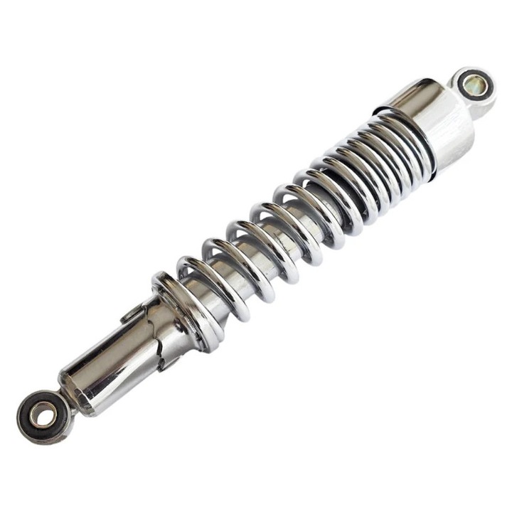 Nikkelezett Motor/Robogó/ATV lengéscsillapító, védelemmel, 320mm