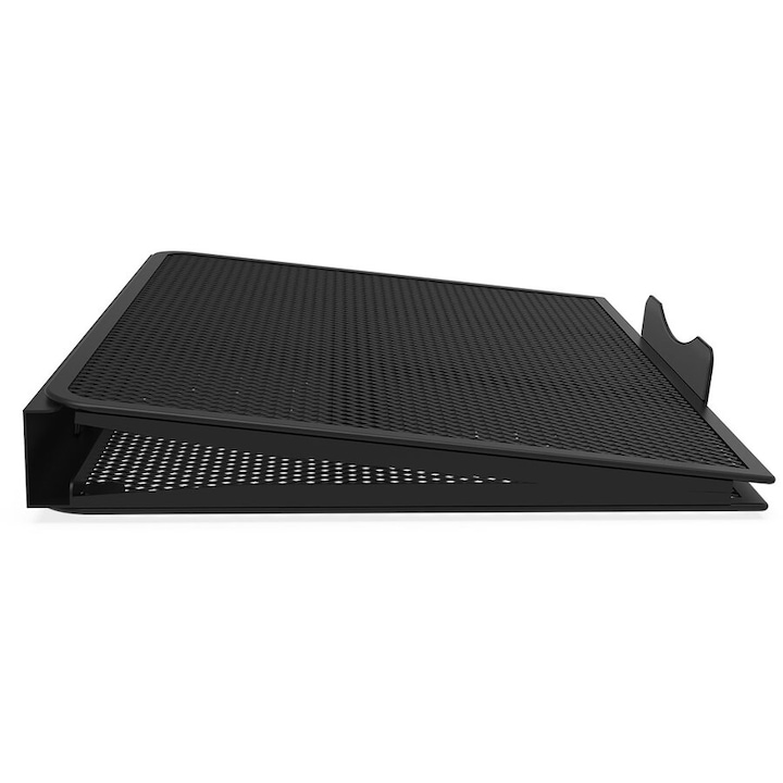 Suport laptop Krux, 17 inch, 3 poziții, culoare neagră