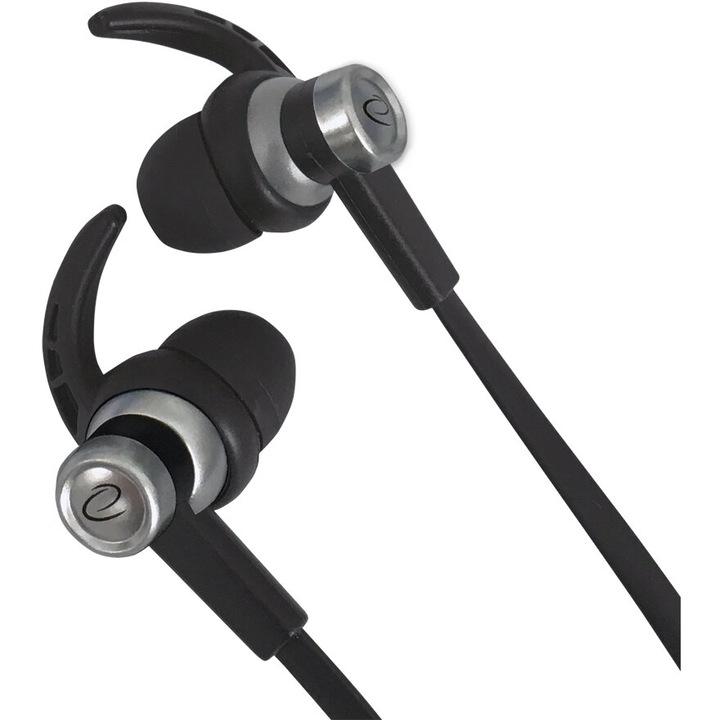 Căști wireless ESPERANZA EH201KS, in ear, negru argintiu, pentru adulți
