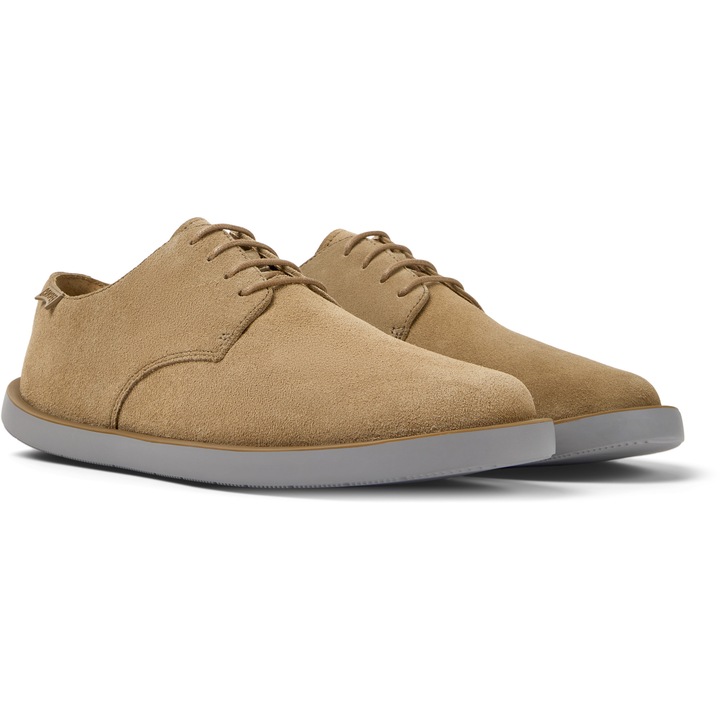 Camper Pantofi de piele nabuc Wagon 22251, Maro taupe, 44