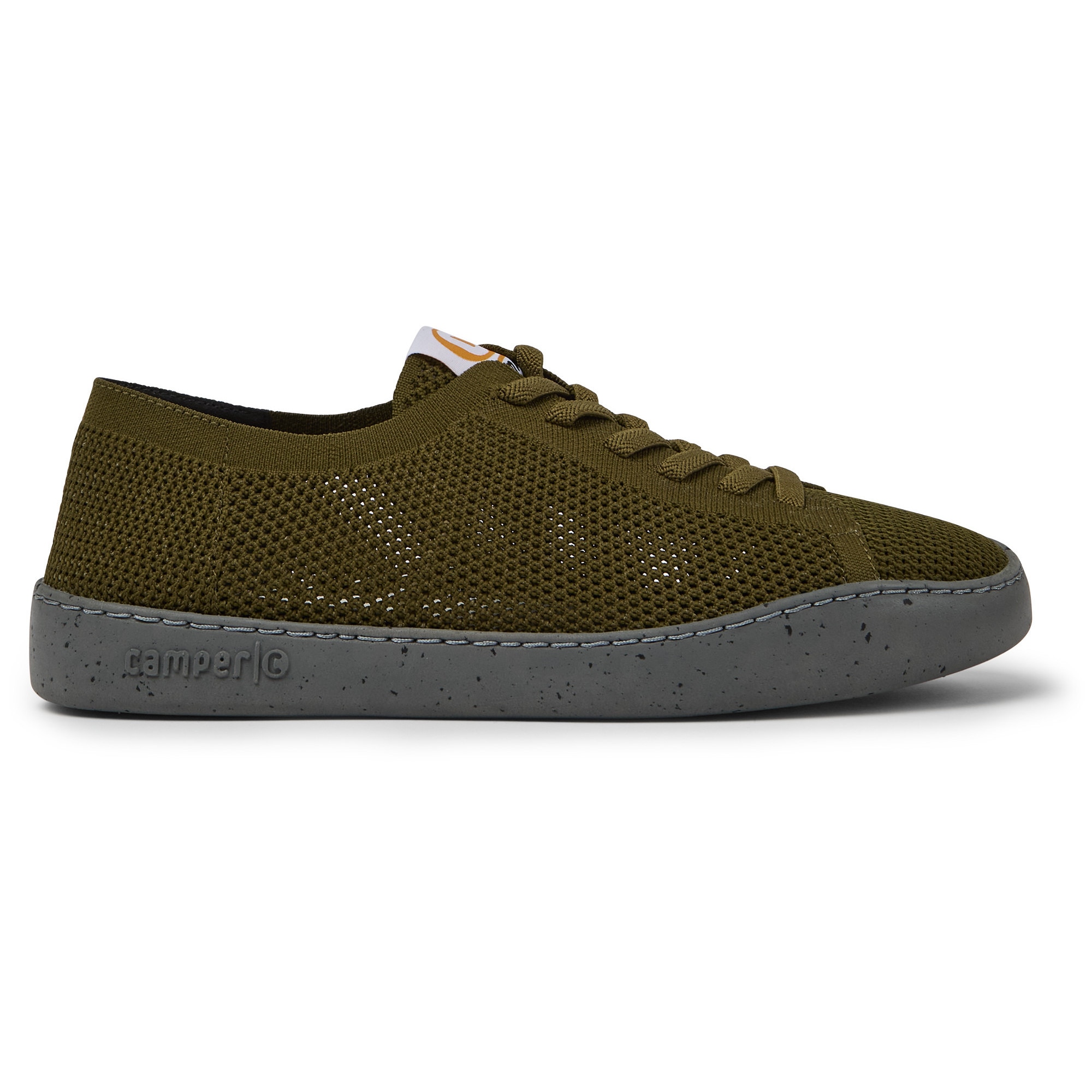 Camper, Pantofi casual din material textil Peu Touring, Verde masliniu, 39