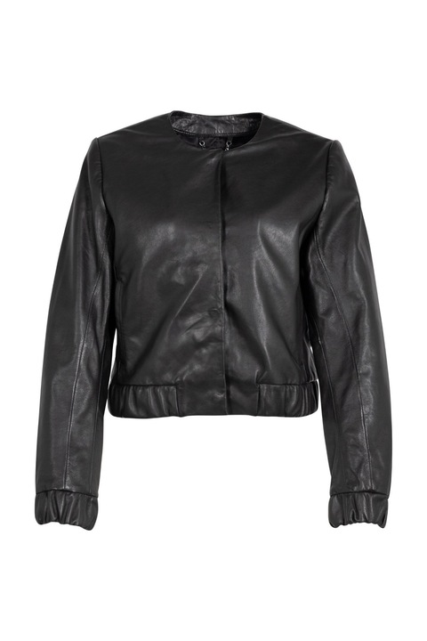 Късо кожено яке за жени Mauritius Silver Черно MSWAnysha, Черен