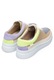 Camper, Pantofi sport din piele cu model colorblock Twins, Bej, 39