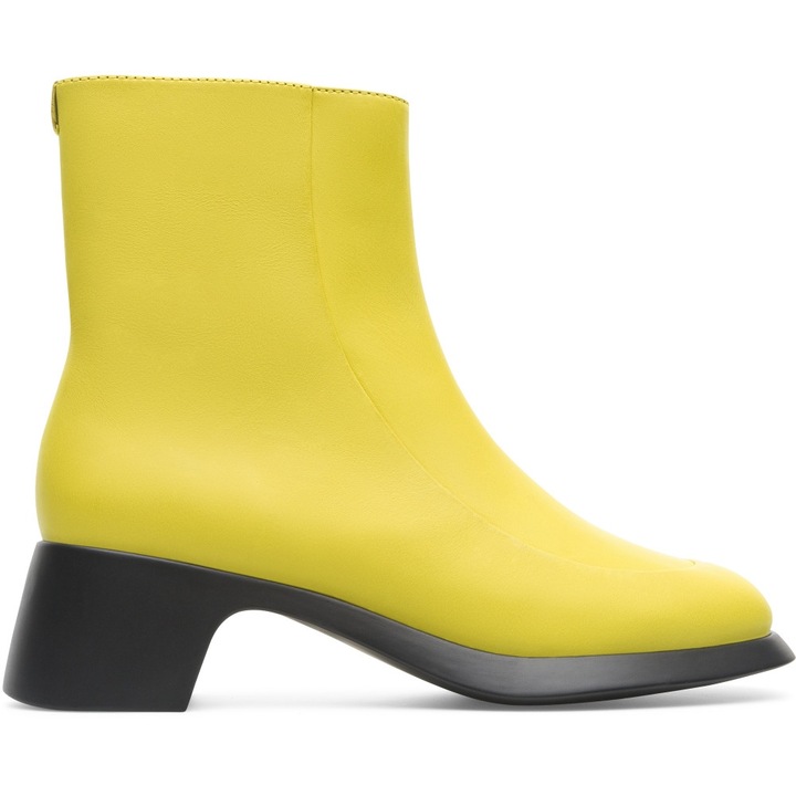 Camper, Ghete de piele cu toc Trisha, Galben