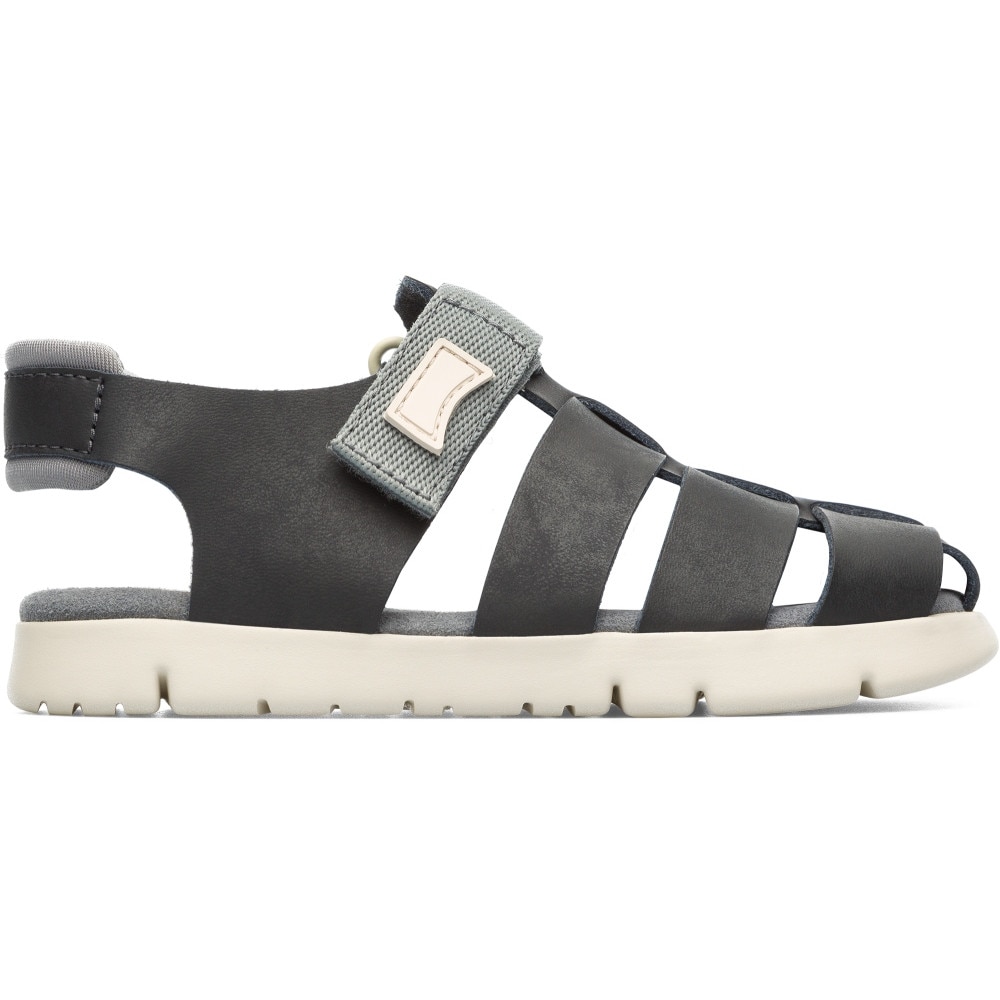 Camper, Sandale cu talpa plata si inchidere velcro Mira, Rose, 28 EU