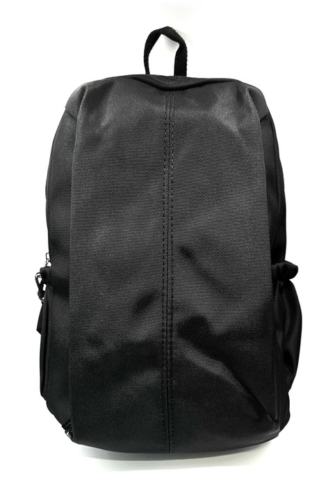 Rucsac dama, impermeabil, casual, 4 compartimente cu fermoar si 2 buzunare laterale, bretele reglabile, Negru mat, 30 x 20x 10 cm