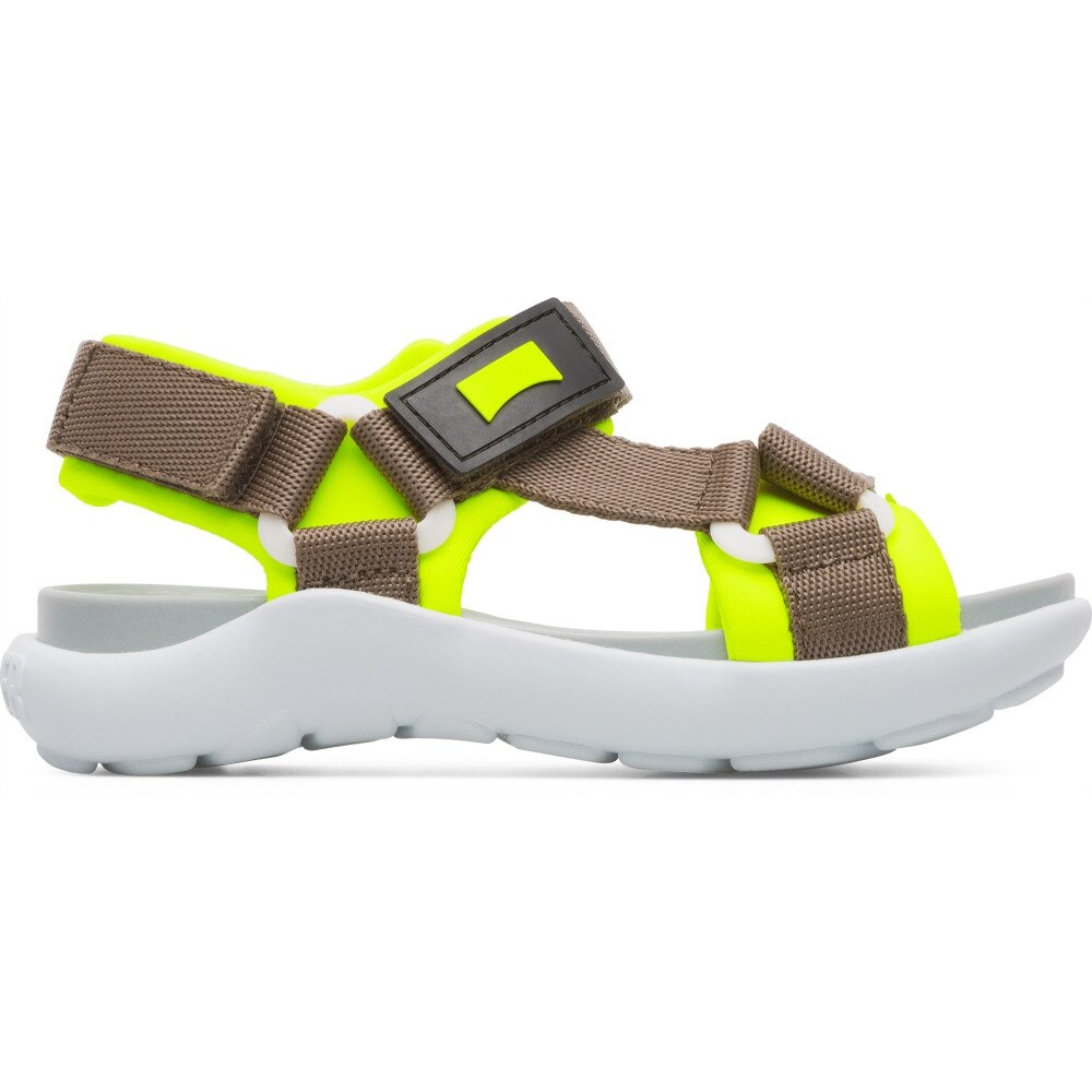 Camper, Sandale cu inchidere velcro Wous, Maro, 27 EU