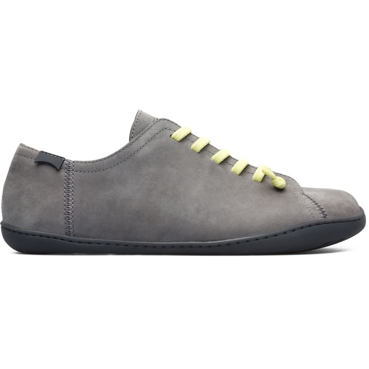 Camper, Pantofi casual de piele nabuc Peu Cami, Galben deschis/Gri cenusiu