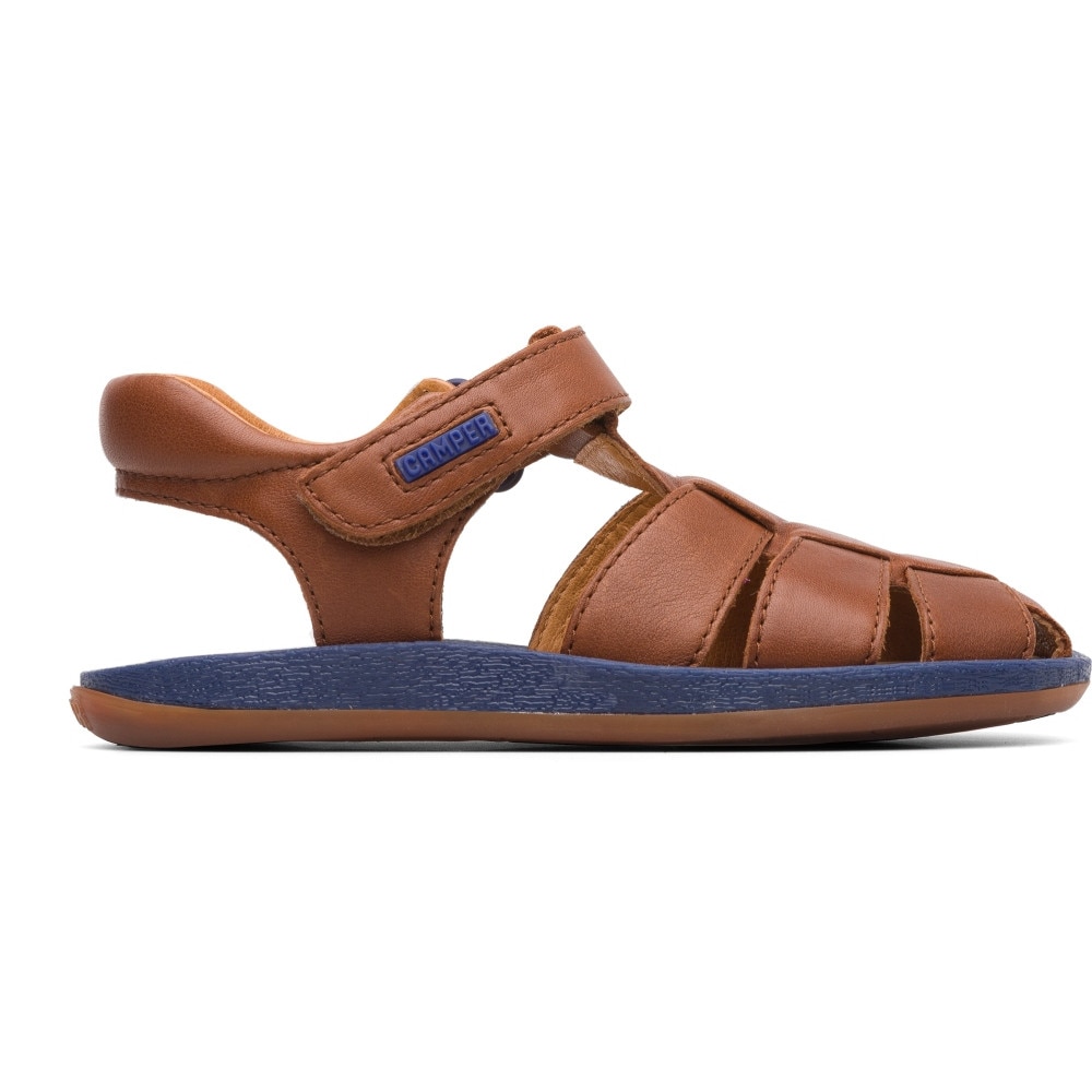 Camper, Sandale fisherman din piele Bicho, Maro, 32 EU