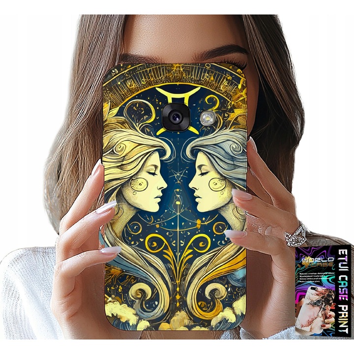 Tok Samsung Galaxy A5 2017-hez, World Case, iker, szilikon, teljes színű nyomtatás