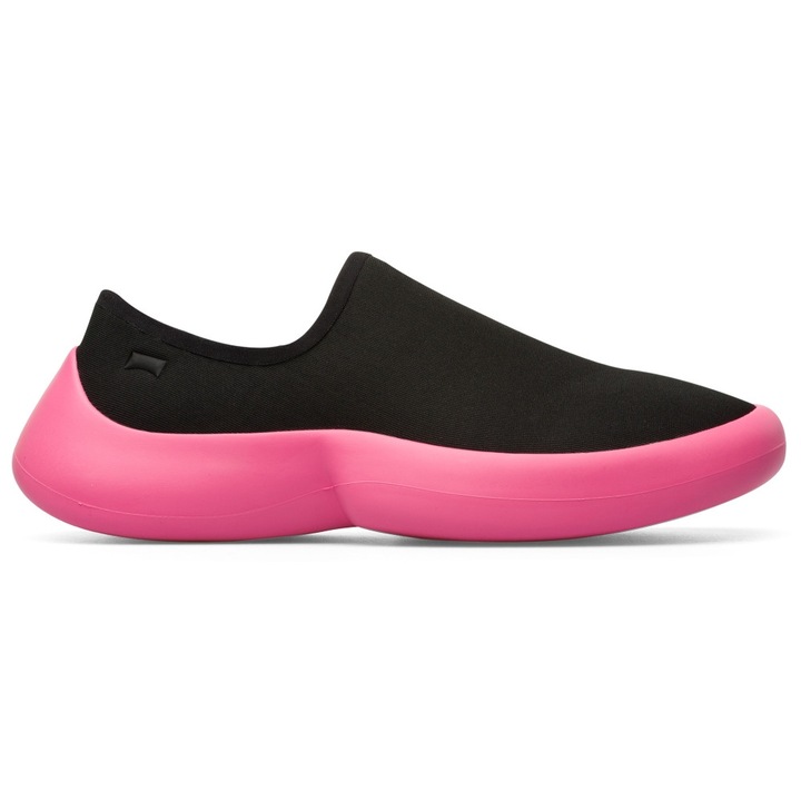 Camper, Pantofi sport slip-on cu talpa wedge ABS, Negru, 37