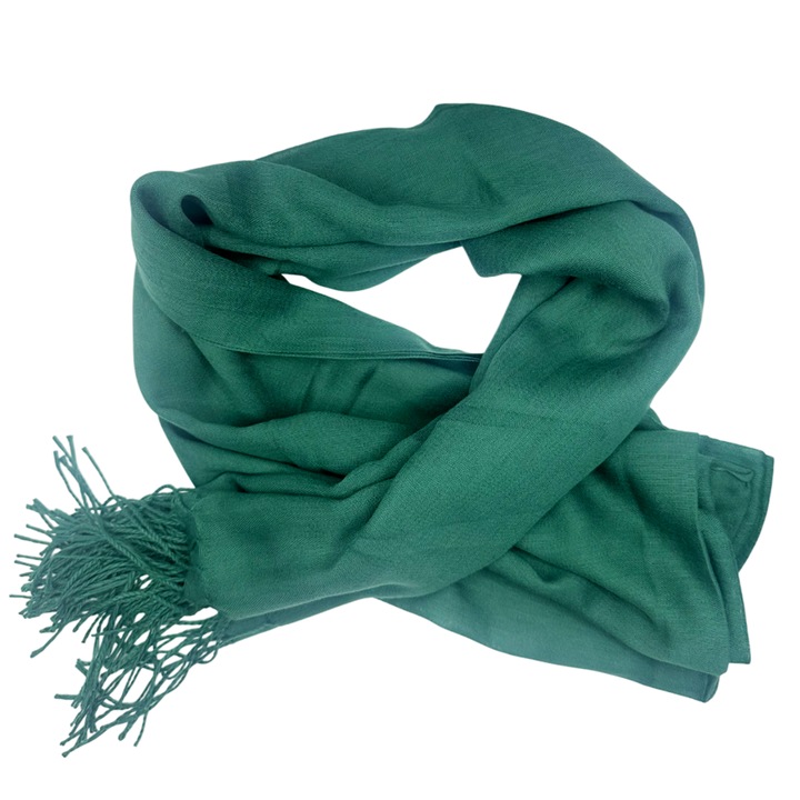 Esarfa PRAVALIA CU SURPRIZE CASHMERE EMILY, Verde, 70x180cm, 20% casmir