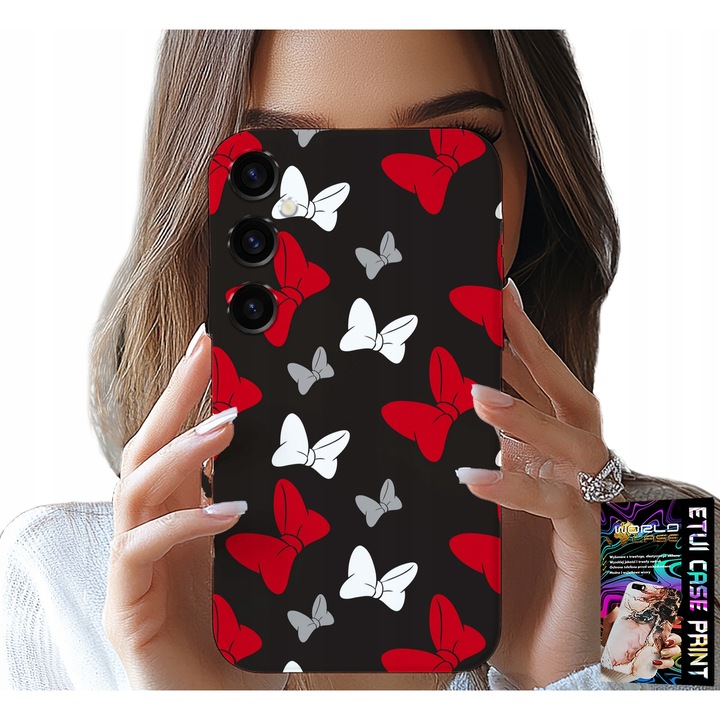 Telefontok, World Case, Samsung Galaxy A04S, szilikon, piros és fehér