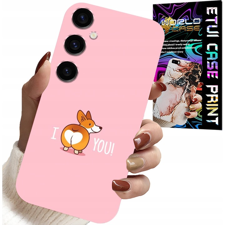 Szilikon tok Samsung Galaxy A15 4G-hez, vicces mintával, többszínű