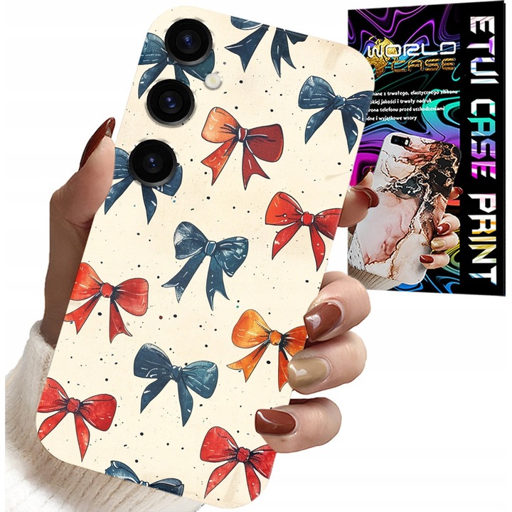 Samsung telefontok, World Case, színes design, szilikon, kompatibilis S25