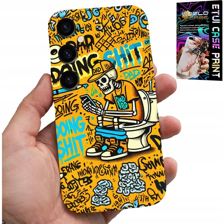 Tok Samsung Galaxy S23 FE-hez, World Case, szilikon, többszínű nyomtatás