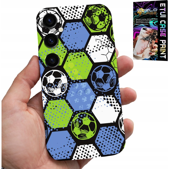 Telefontok, World Case, futball design, szilikon, Samsung Galaxy A05s-hez